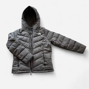 The North Face Charcoal Down Hooded Jacket